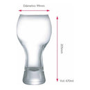 Copo para Cerveja Escura 670m 6Pcs : Aroma & Profundidade