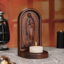 Castiçal de Madeira Nossa Senhora de Guadalupe