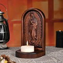 Castiçal de Madeira Nossa Senhora de Guadalupe