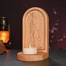 Castiçal de Madeira Nossa Senhora de Guadalupe