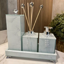 Conjunto Lavabo Mármore com Bandeja e Difusor