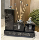 Conjunto Lavabo Mármore com Bandeja e Difusor