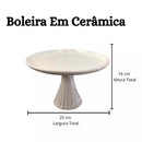 Boleira de Cerâmica para Festa e Decoração