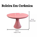 Boleira de Cerâmica para Festa e Decoração