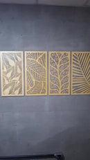 4 Quadros Natureza Decoração Para Sala Grande Enfeite Elegante