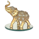 Elefante Indiano com Base Espelhada em Resina
