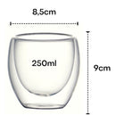 Copo Duplo Vidro 250ml: Design Térmico e Elegante