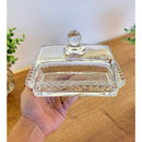 Manteigueira Pearl em Cristal Transparente