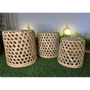 Cachepot Vazada em Palha Natural – Luz e Estilo 01pça