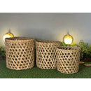 Cachepot Vazada em Palha Natural – Luz e Estilo 01pça
