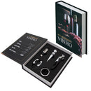Kit Vinho em Livro Preto: Elegância Discreta e Funcional