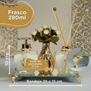 Conjunto Lavabo Luxo Bahamas com Bandeja Espelhada
