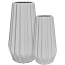 Par de Vasos Diamante em Cerâmica Contemporânea
