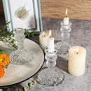 Castiçal de Vidro Decorativo Elegante