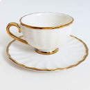 Xícaras de Porcelana com Borda Dourada: Sofisticação 12 pcs