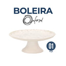 Boleira Flat de Cerâmica Inspirada na Natureza