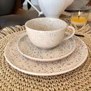 Conjunto 12 pcs de Xícaras Flat Chuvisco: Arte e Natureza à Mesa