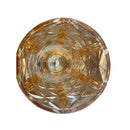 Vaso de Vidro Cristal Dourado Grande