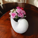 Vaso Cerâmica Concha do Mar – Decoração Costeira