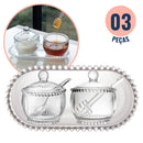 Conjunto de Cristal p/ Mesa Posta Sofisticada