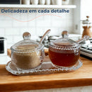 Conjunto de Cristal p/ Mesa Posta Sofisticada