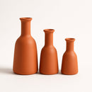 Conjunto de Vasos em Cerâmica Terracota