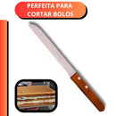 Faca de pão inox profissional com corte serrilhado preciso. Sofisticação, durabilidade e design elegante para sua cozinha.