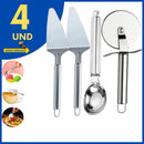 Kit 4 Peças Inox para Cozinha Prática e Elegante