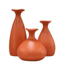 Trio Vasos Terracota: Elegância e Calor