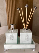 Conjunto Completo Lavabo Luxo com Efeito Mármore