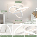 Lustre LED Contemporâneo em Design Escultural e Luz Suave