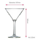 Taça Martini Ruvolo: Brinde com Sofisticação 2pcs