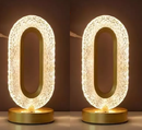 Luminária Cristal Oval Touch com LED - Suave