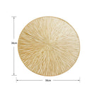 Sousplat Dourado Redondo PVC – Kit 6 Lugares