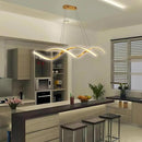 Lustre Pendente Espiral LED – Escultura de Luz