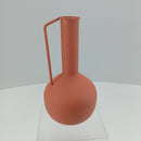 Vaso Decorativo em Metal Rosa Elegante