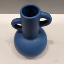 Vaso Decorativo em Cerâmica Azul Elegante