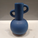 Vaso Decorativo em Cerâmica Azul Elegante