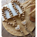 Colar de Mesa Decorativo em Cordão Natural