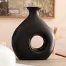 Vaso Orgânico Vazado em Cerâmica Minimalista