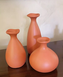 Trio Vasos Terracota: Elegância e Calor